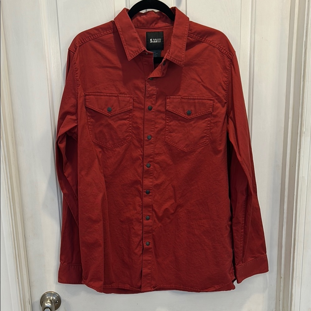 5.11 Tactical Men's Red Tactical Shirt